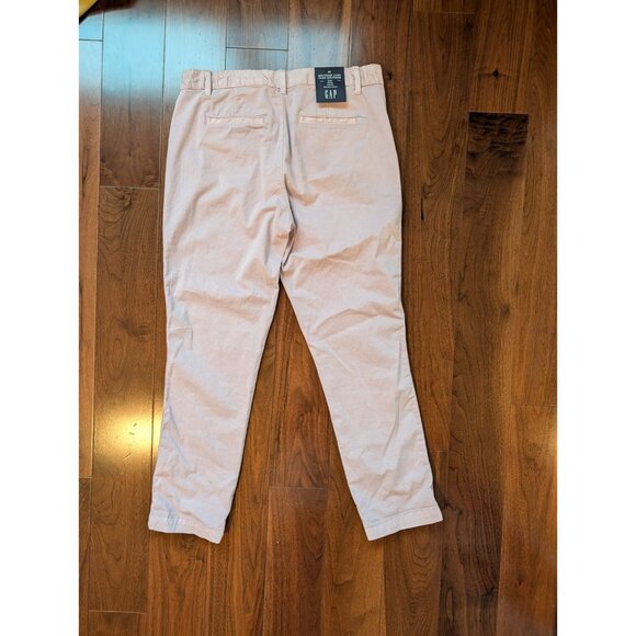 GAP Girlfriend Chino Pants Women's Purple Stretch Mid Rise Slim Leg Taper NWT 8 - Picture 7 of 7